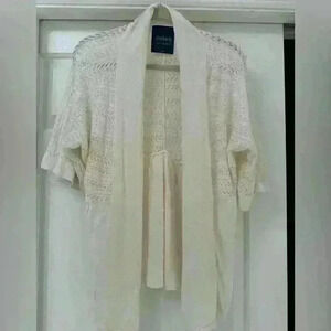 Absolutely creative‎ worldwide Vintage knit cardigan cream size large